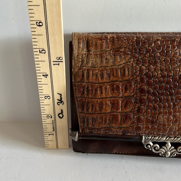 Vintage Brighton boho or country wallet/handbag/purse. Beautiful worn leather! - Picture 8 of 9